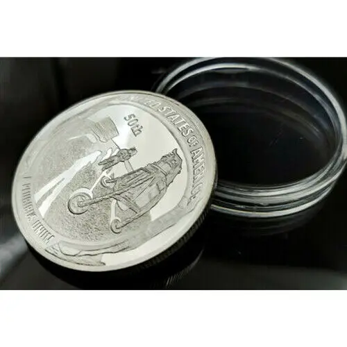 Аполлон 11 на Луне серебро памятная монета в подарок коллекция Ретро Медь для 2019