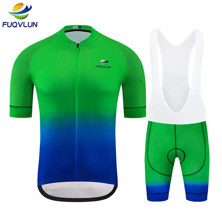 Set FUQVLUN велосипедные майки набор мужские летние с коротким рукавом Ropa Ciclismo велосипедная одежда спортивная велосипедная одежда - Цвет: Set