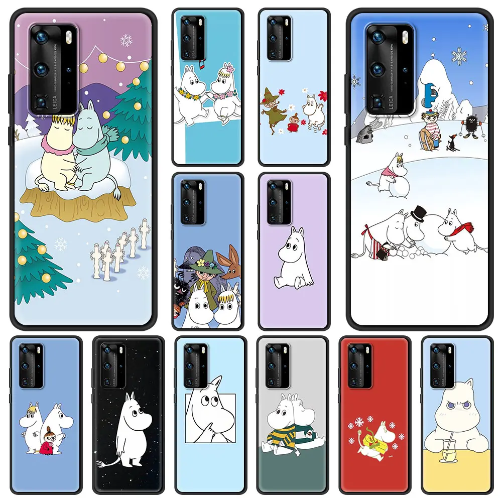 

Cartoon Cute Hippo Phone Case Cover Bag For Huawei Y6 Y7 2019 P30 Pro P40 Lite E P Smart Z Silicon TPU Shockproof Shell Fundas