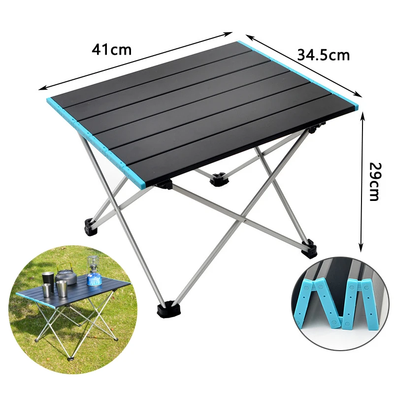 

Outdoor Camping Table Portable Foldable Desk Furniture Computer Bed Ultralight Aluminium Climbing Hiking Picnic Folding Table