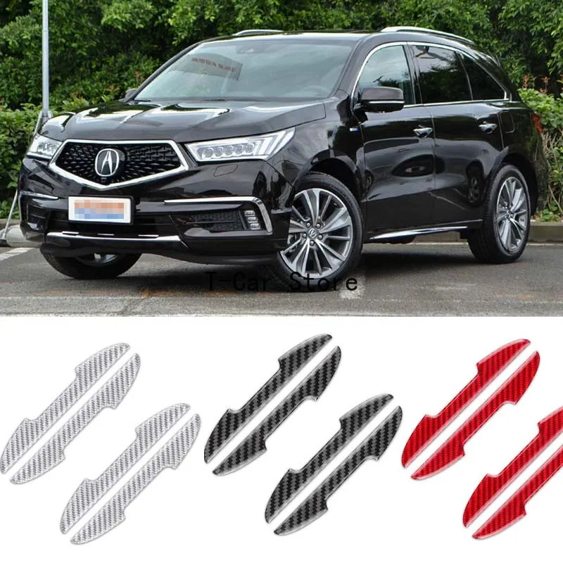 

Для Acura ILX MDX RDX RL TLX CL Автомобильная Боковая дверь защита края бампера протектор наклейки из углеродного волокна