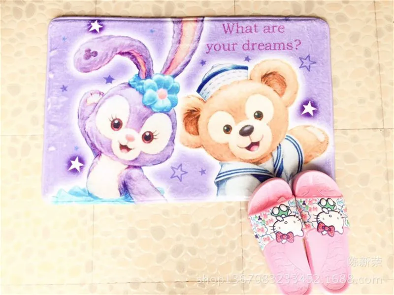 Disney Duffy стежок Микки фланелевый коврик для ванной впитывающий мягкий комнаты