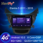Автомобильная интеллектуальная система NaviFly серии 7862, 6 ГБ + 128 ГБ, QLED, 1280x720, для Hyundai Elantra 5 JK 2010 - 2016