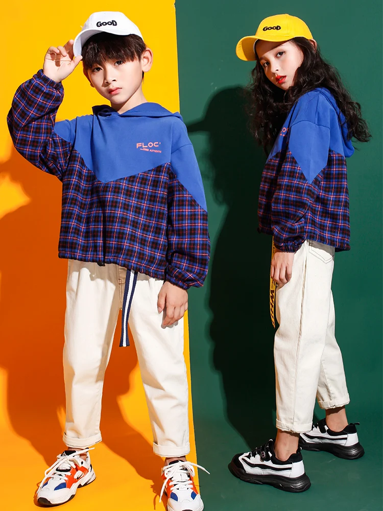 

Kids Hip Hop Clothing Sweatshirt Hoodie Jogger Pants for Girls Boy Modern Jazz Dance Costume Ballroom Clothes Street Wear