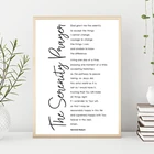 В Молитва о душевном спокойствии текстами и сюжетами из Библии и изображением Иисуса Христа Цитата плакат Кристиан настенные Арт холст печати Писания картина Спальня Гостиная Настенный декор