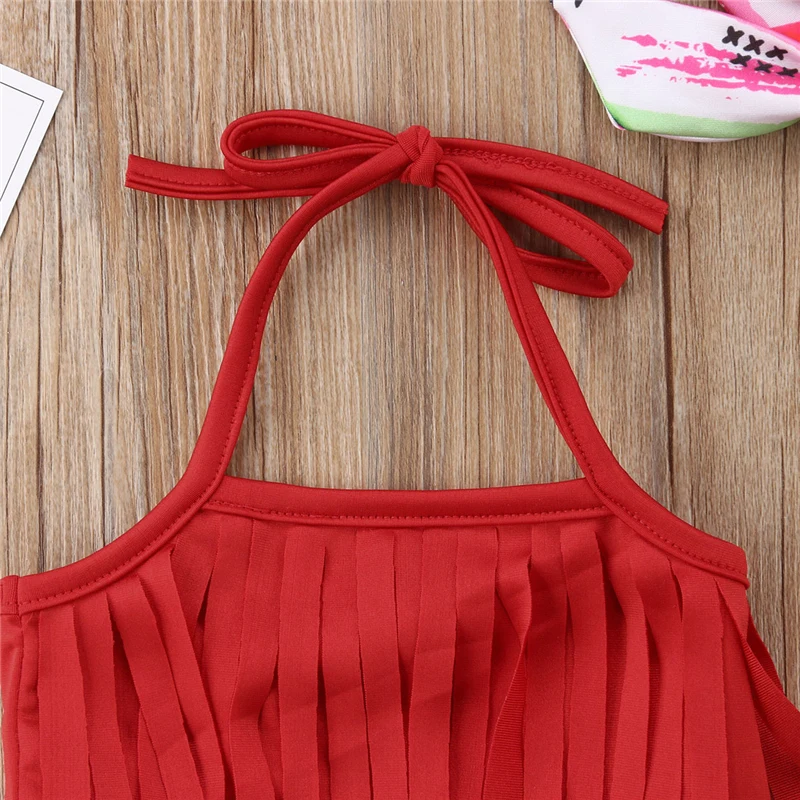 2020 Summer Toddler Kids Watermelon Baby Girl Bikini Swimwear Swimsuit Cute 3Pcs Bathing Suit Clothing Set 0-18M | Мать и ребенок