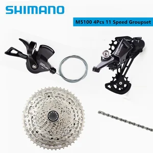 Набор скоростных компонентов SHIMANO NEW DEORE M5100 M5120 M7000, горный велосипед, с рычагом переключения передач, задняя подсветка