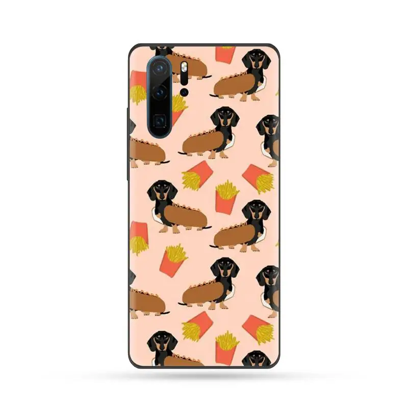 

Dachshund Dog Silhouette Phone Case For Huawei Mate 9 10 20 Pro lite 20x nova 3e P10 plus P20 Pro Honor10 lite