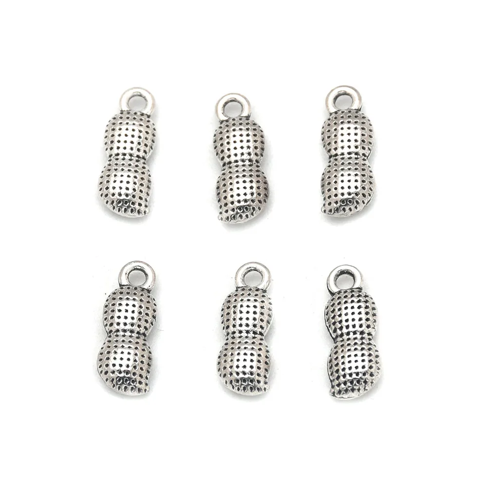 Подвеска из цинкового сплава в виде арахиса 30 шт./лот|Ювелирная фурнитура и