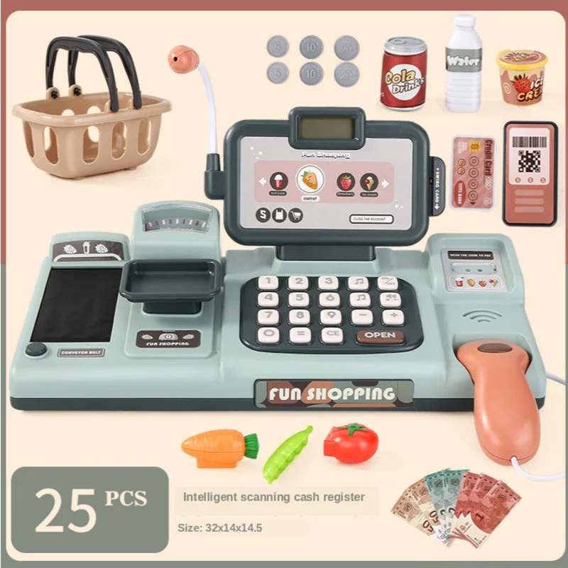 Игровой домик игрушка Моделирование Интеллектуальный кассовый аппарат