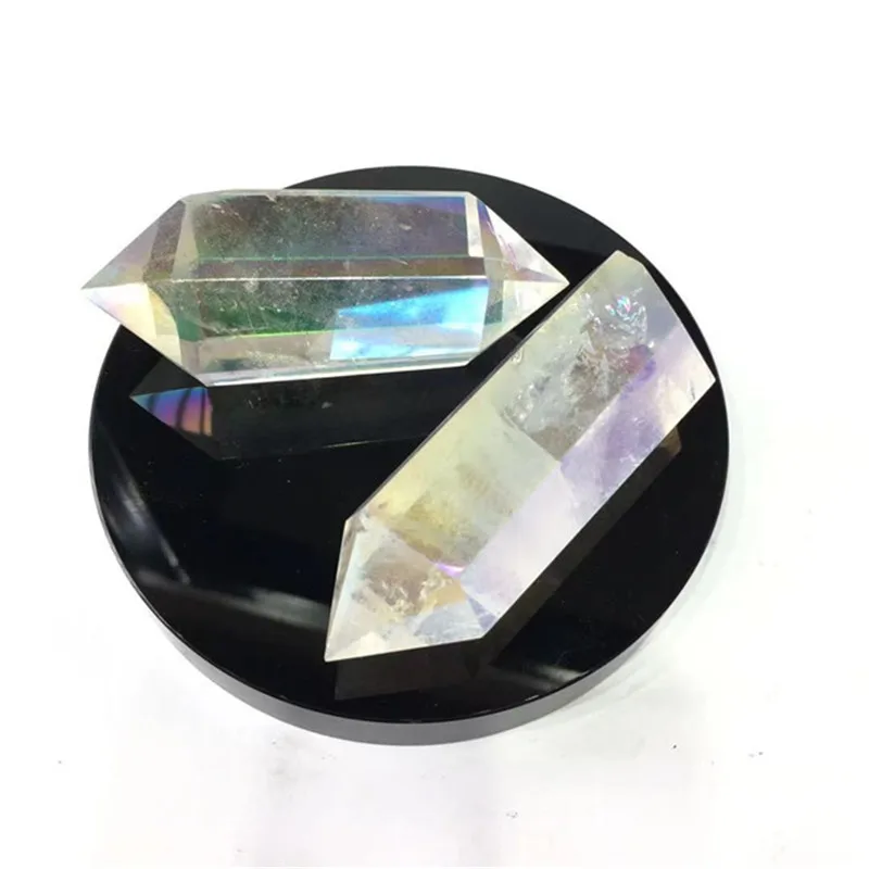 

Aura Clear Quartz Wand Point Natural Crystal Stones For Home Decoration