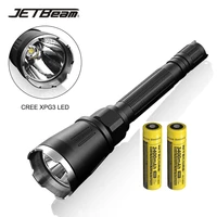 jetbeam bc40 pro led flashlight cree xhp50 2930lm beam throw 347m tactical flashlight nitecore 3400mah battery for hunting