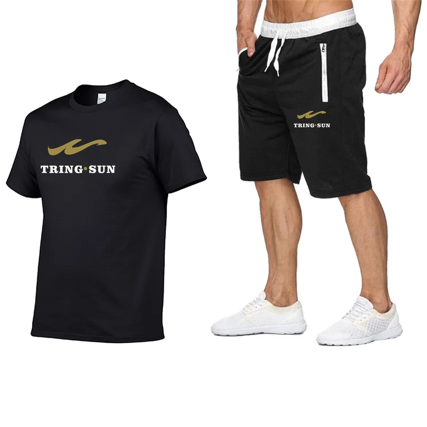 

2021 New Men's Brand Sportswear Shorts Set Short Sleeve Breathable T-Shirt And Shorts Casual Wear Men's Basketball Training Suit
