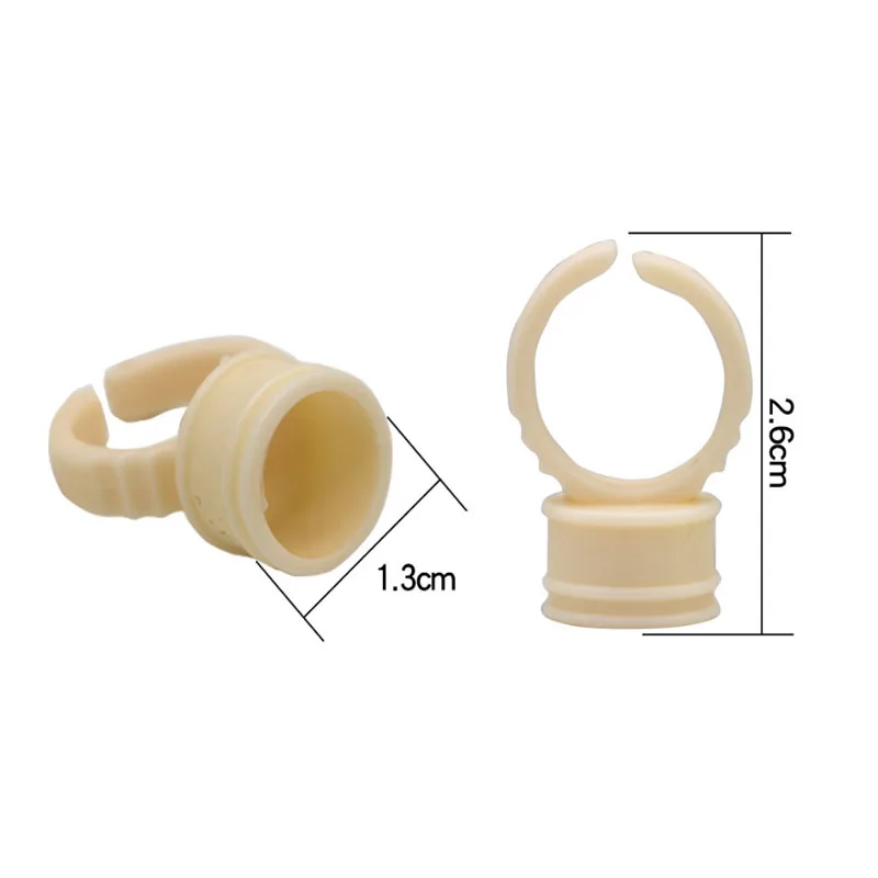

1000Pcs Capped Ink Ring Lidded Soft Eyelash Glue Tattoo Holder Microblading Pigment Cups