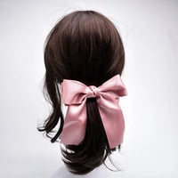 the new handmade bow hair clips for women long ribbon hair bows spring clip perfect quality wild daily decorative hair accessori