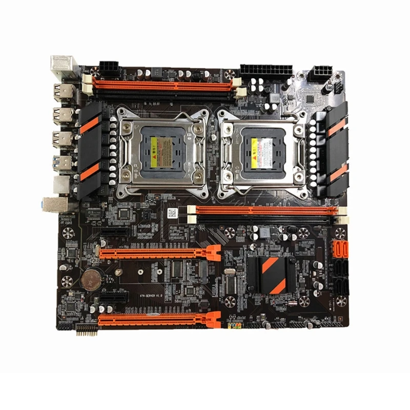 U50D X79 Dual CPU Motherboard LGA 2011 E-ATX Main Board USB3.0 SATA3 PCI-E 3.0 16X NVME M.2 SSD Support Xeon processor | Компьютеры и