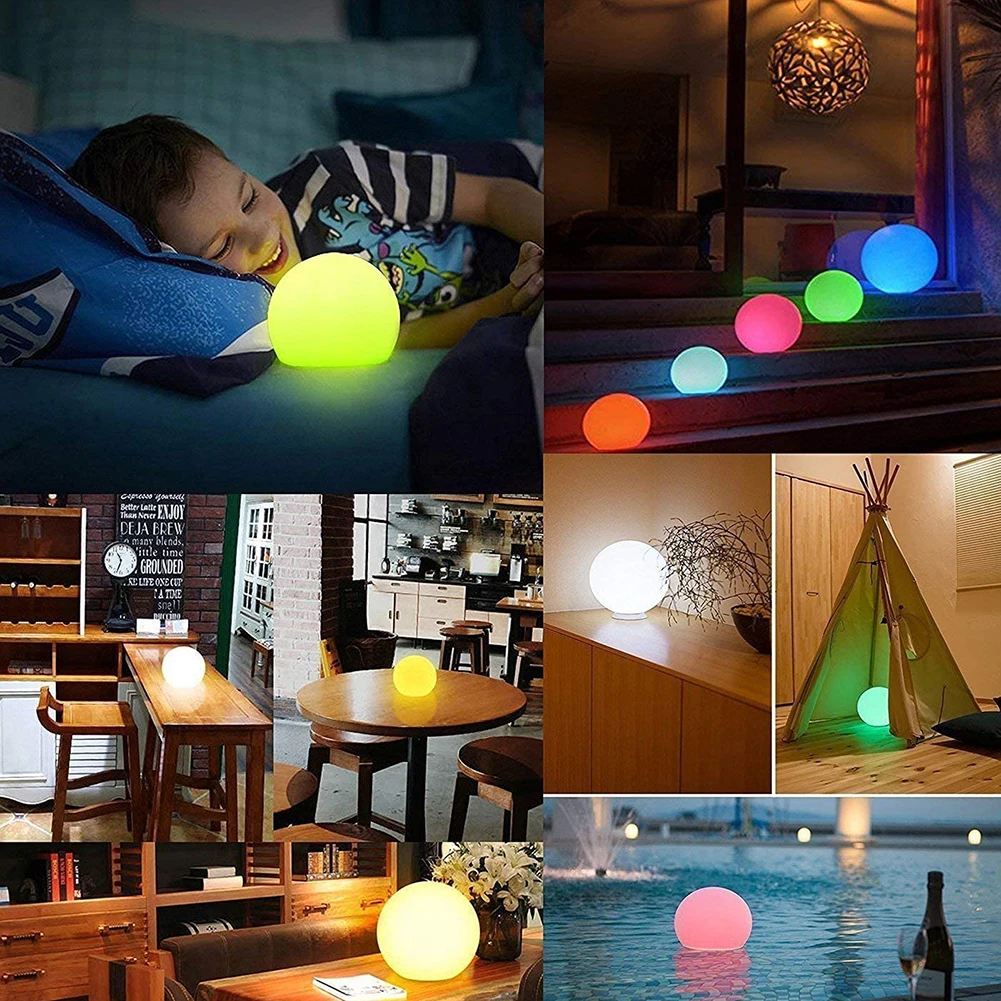 

LED Solar Ball Light Colorful Swimming Pool Floating Yard Garden Remote Control Outdoor Lamp Floating Lamp for Pond Decor Pool