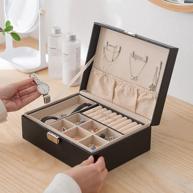 Из искусственной кожи чехол для часов, органайзер для хранения коллекции ювелирных изделий