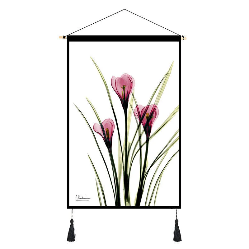 

Nordic Ins Wall art Canvas Paintings Print Flowers Posters Wall Tapestry Home Living Room Decor Hanging Scroll Painting Decor