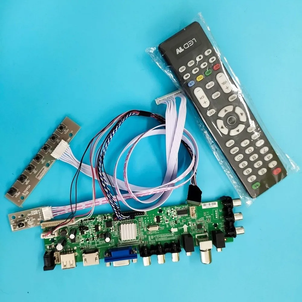 

Kit For LTN156AT30-T01/LTN156AT30-W01 Signal controller board digital VGA LED HDMI remote DVB-T2 40pin 1366X768 WLED TV LVDS USB