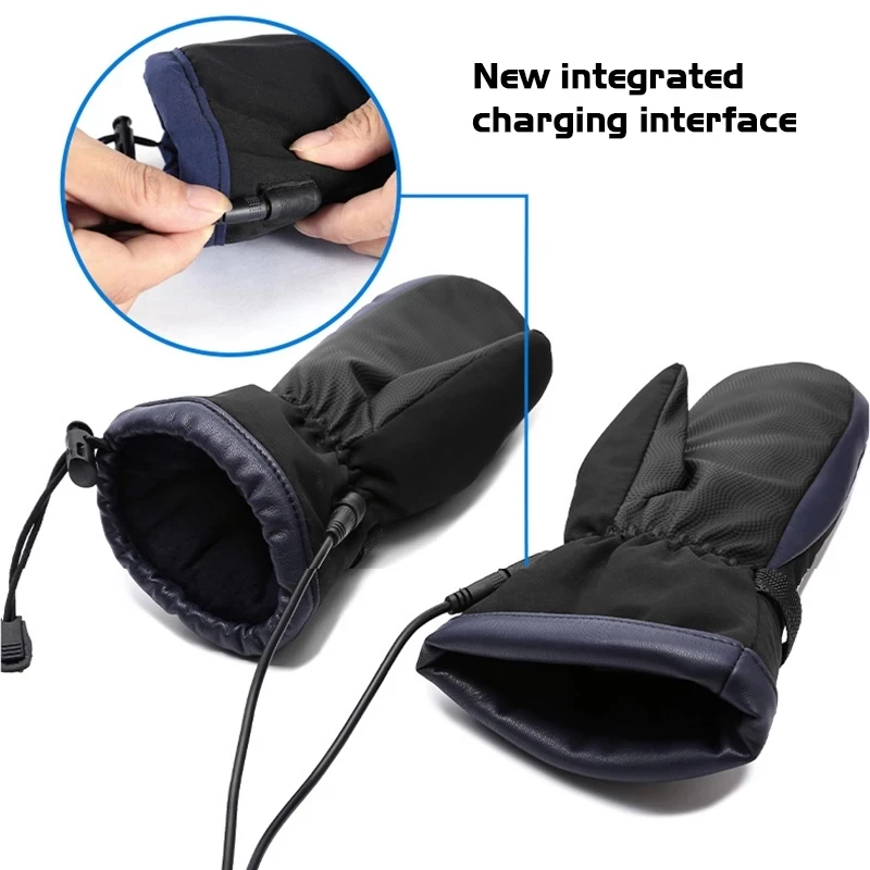 Зимние перчатки с электрическим подогревом для взрослых и детей теплые