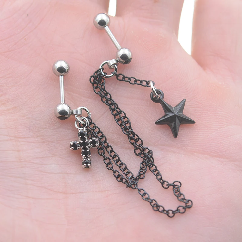 Nasenring Ohrbügel Tragus Helix Knorpel Ohrringe Kristall Edelstahl PDH DJ Nasenring Ohrbügel Tragus Helix Knorpel Ohrringe Kristall Edelstahl PDH DJ