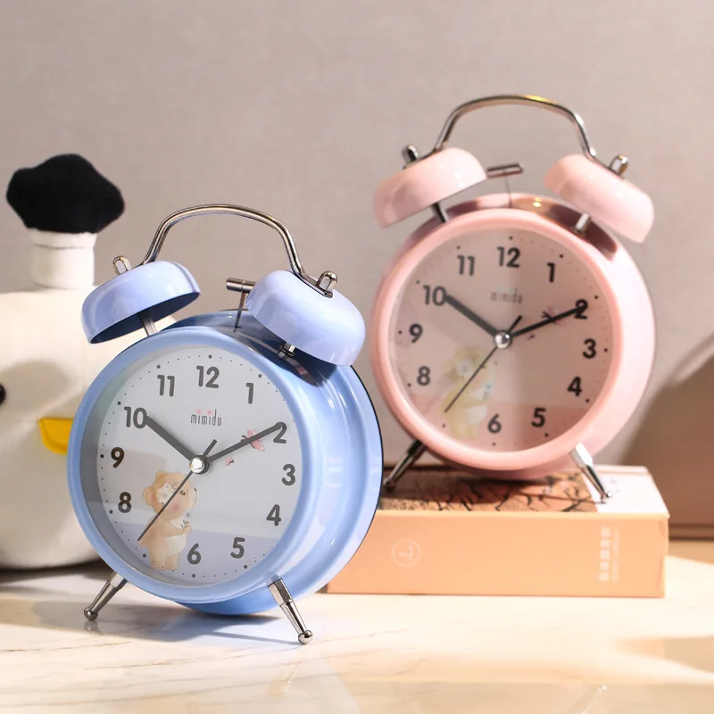 Симпатичные Детские будильники светодиодный Ной подсветкой 3 дюйма студенческие