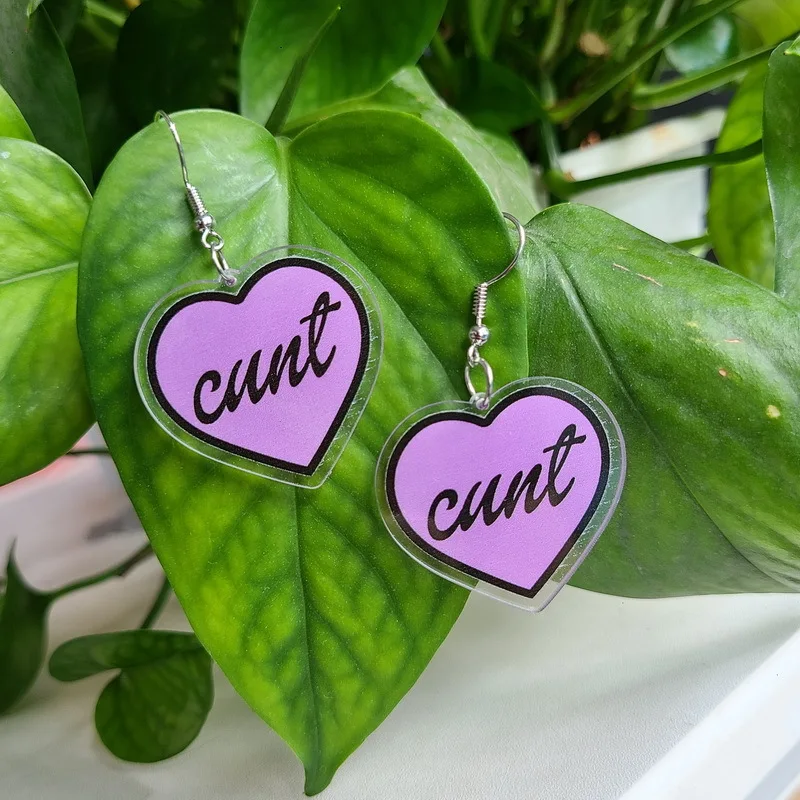 Женские акриловые серьги в готическом стиле | Украшения и аксессуары