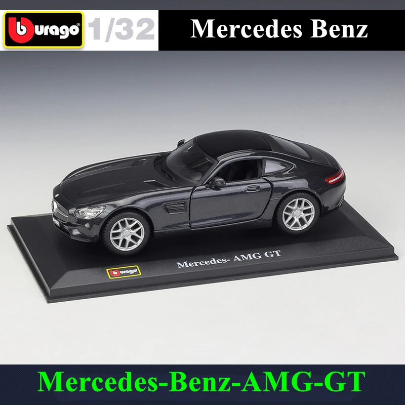 BENZ AMG-GT Bburago 1:32 1967 Porsche 911 модель автомобиля из сплава плексигласа пылезащитный дисплей база посылка подарки для сбора - Цвет: BENZ AMG-GT