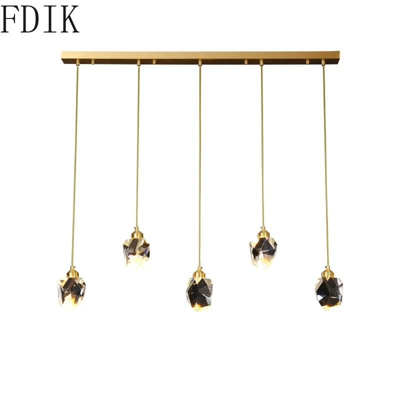 Новый Хрустальный подвесной светильник роскошная Подвесная лампа с одной