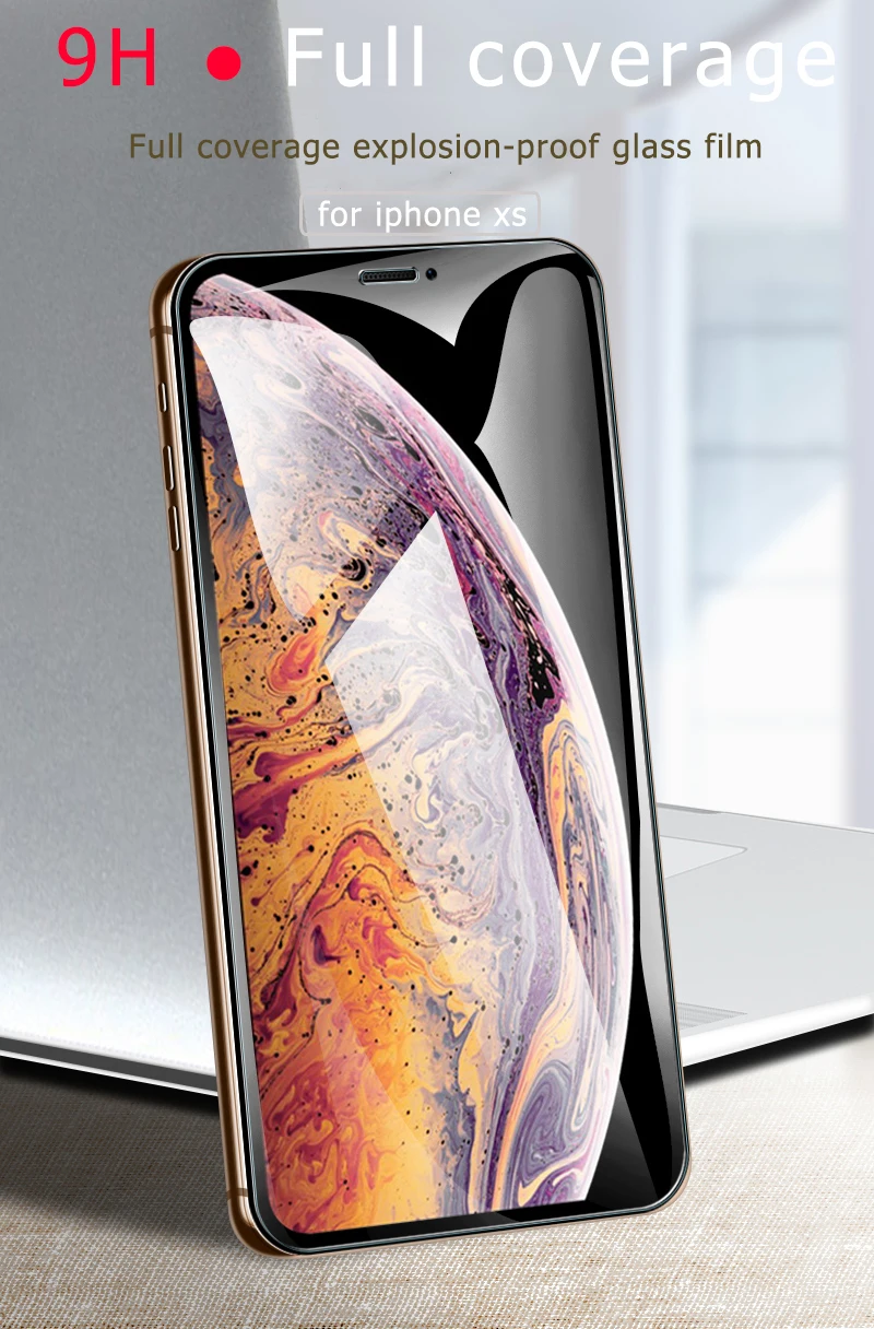 2 шт./партия 9H закаленное стекло для iphone X XS XR XS MAX защита экрана полное покрытие стекло для iphone xs max xr xs x защитная пленка