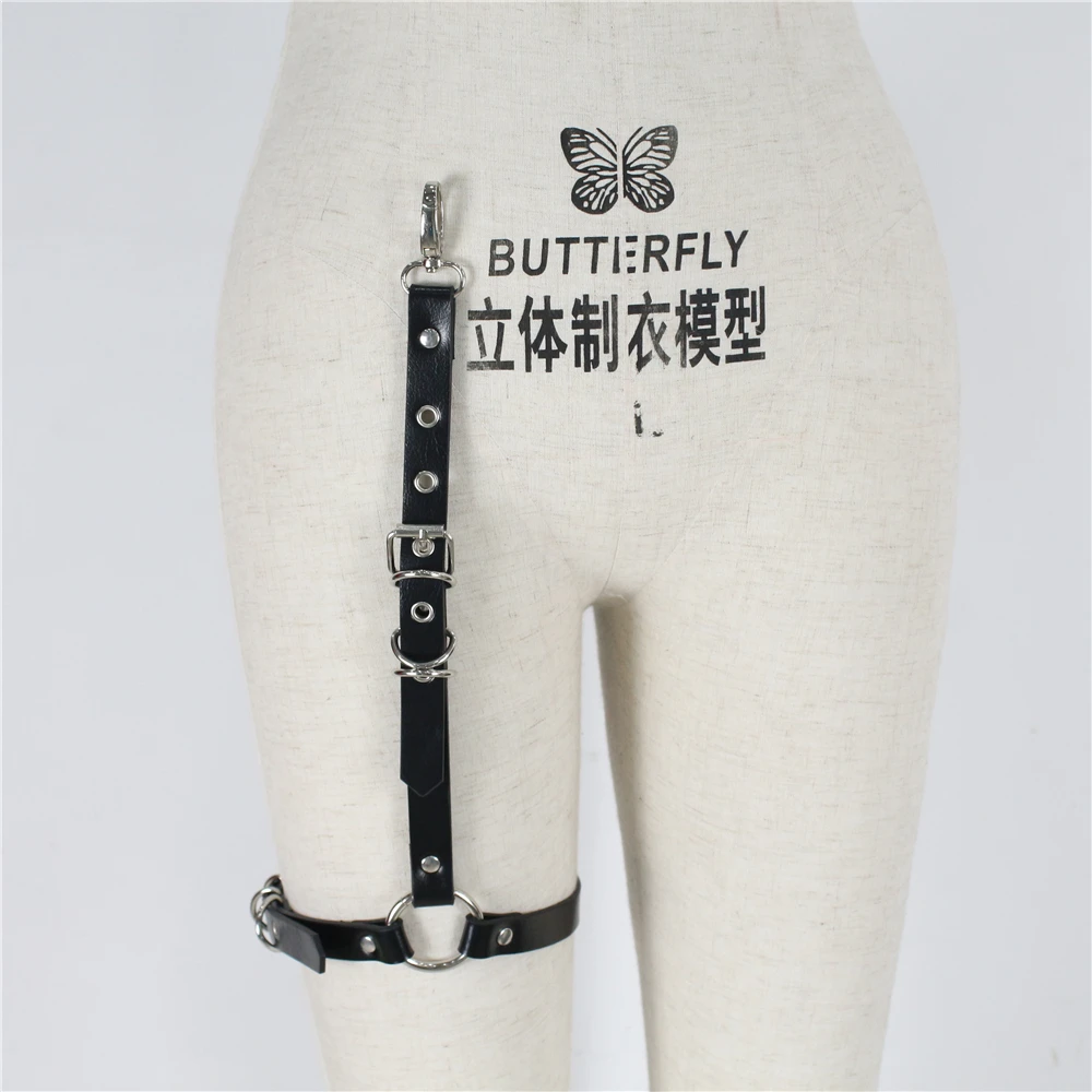 Fullyoung Пикантная женская модная обувь в стиле Харадзюку один ремень клип кожи панк