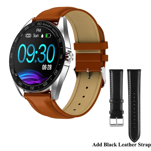 Add Black Strap Время владельца K7 IP68 Водонепроницаемые Смарт-часы 1," Полный сенсорный круглый экран монитор сердечного ритма во время сна спортивные Смарт-часы фитнес-трекер - Цвет: Add Black Strap