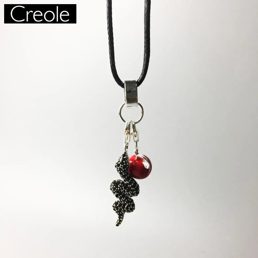 Ожерелье змея и яблоко модный подарок для женщин европейский стиль сердце Rebel 925