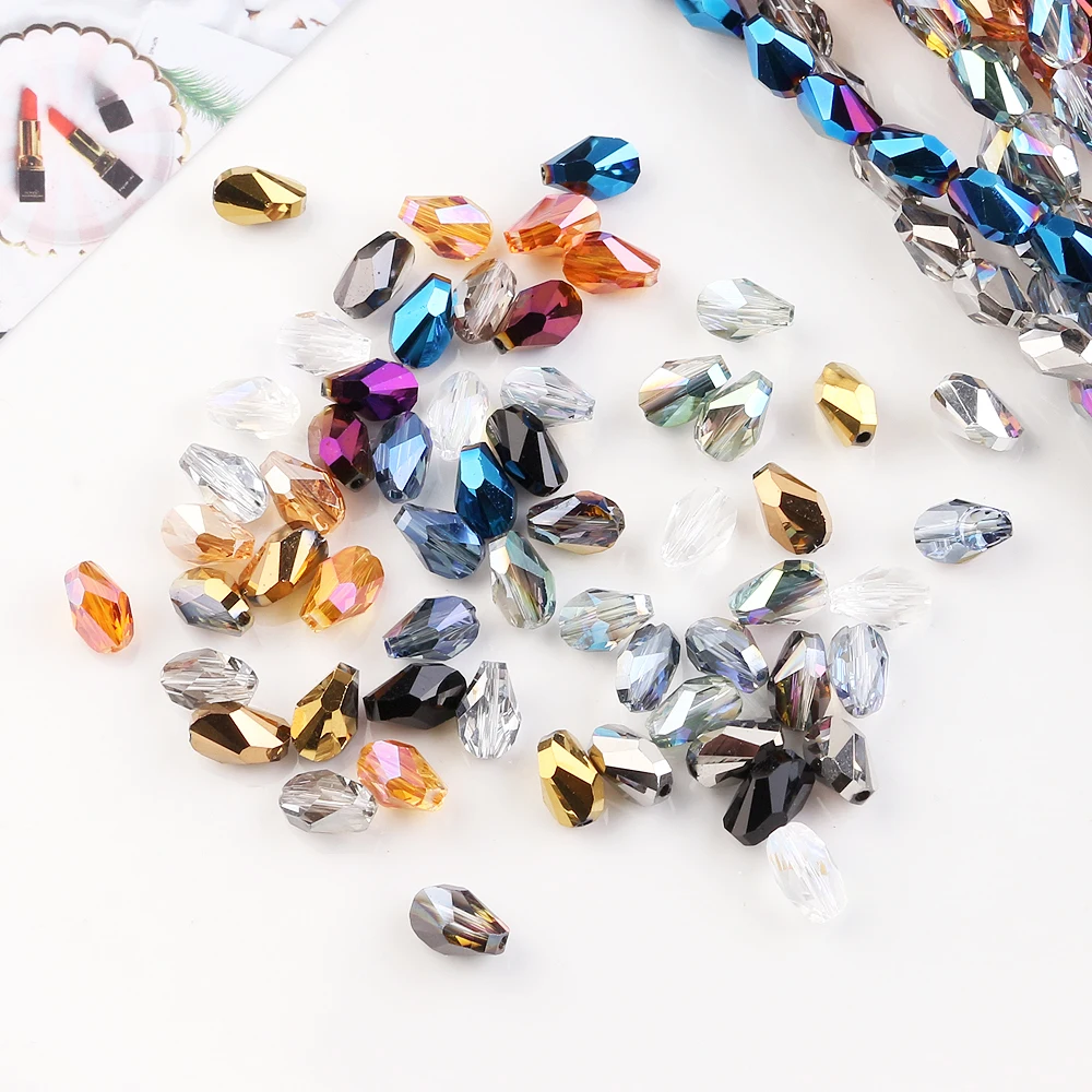 Ювелирного дизайна домашних животных 4/6/8 мм в виде граненых стеклянных Стекло