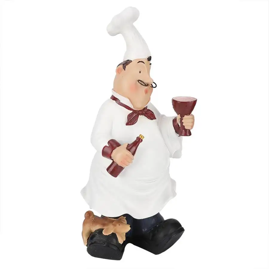 Фигурки шеф повара 10 дюймов милые полимерные фигурки для ресторана мини