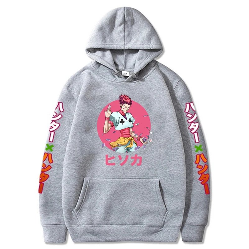 

Pullover Hoodie Anime Hunter X Hunter Hisoka Hoodies Men Casual Homme Fleece Hoodie