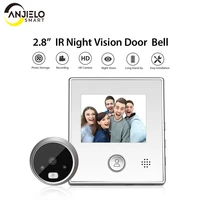 anjielosmart home doorbell camera ir night vision intercom doorbell viewer smart video peephole digital door eye security system