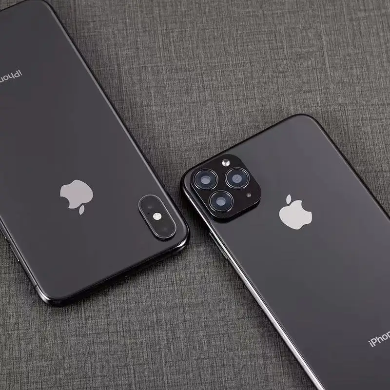 Роскошный Металлический объектив камеры для замены секунд для iPhone 11 Pro Max Защитная кольцевая крышка для iPhone X XR XS MAX Защитная камера