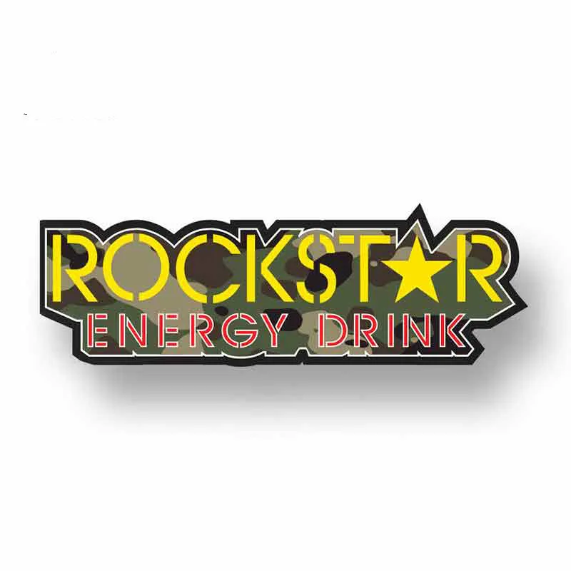

JDM Rockstar Energy Drink Logo Car Stickers for Bumper Trunk Graphics Windshield Bumper Windows KK Material Decoration 13*5cm
