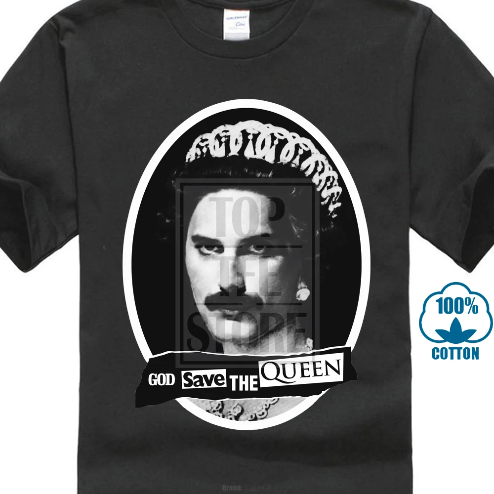 Freddie Mercury God Save The Queen футболка M58 Lgbt Новинка 2018 хлопковая с короткими рукавами