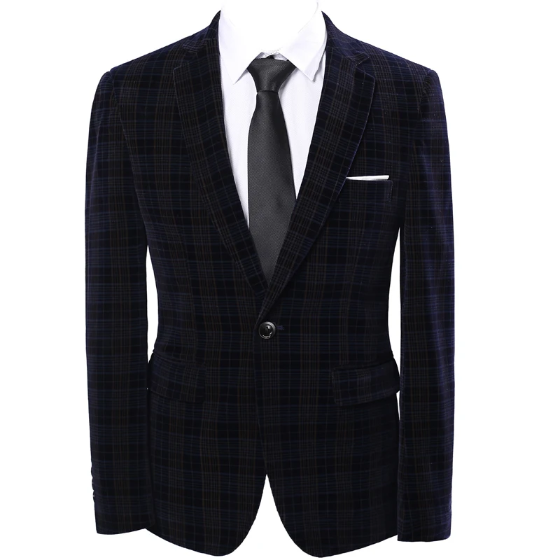 Мужская деловая куртка классического дизайна повседневное пальто однобортный