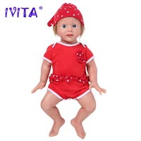 ivita wg1518rh 50cm 4960g 100 original silicone reborn baby dolls realistic eyes lifelike kids toys for children xmas gift