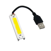 hot sale 60mm 15mm led cob strip 2w 5v dc warm white cold white cob led with connector and usb for diy bicycle work lamp light