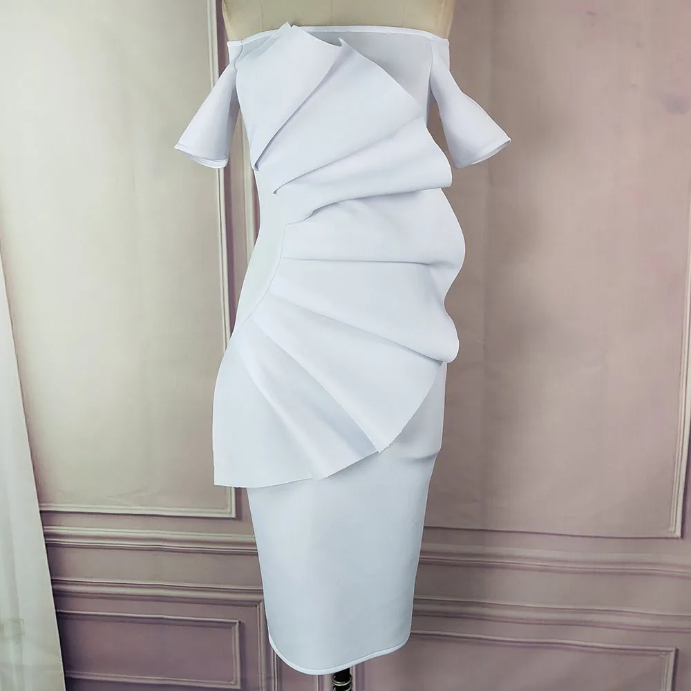 Белые облегающие вечерние платье Элегантное Вечернее Vestido Для женщин