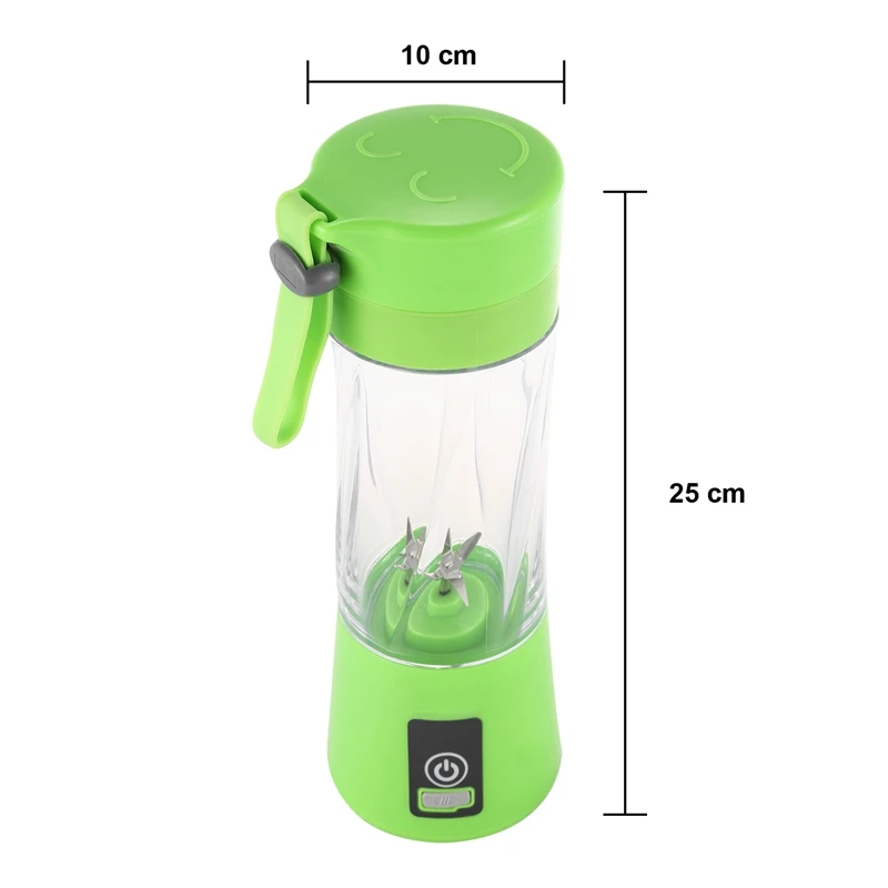 Портативный USB Перезаряжаемый миксер 6 лезвий соковыжималка ручной смузи мини