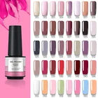 Гель-лак полуперманентный для ногтей, гибридный неоновый клей для базового и топового покрытия, дизайнерский дизайн ногтей, УФ LED, 54 цвета