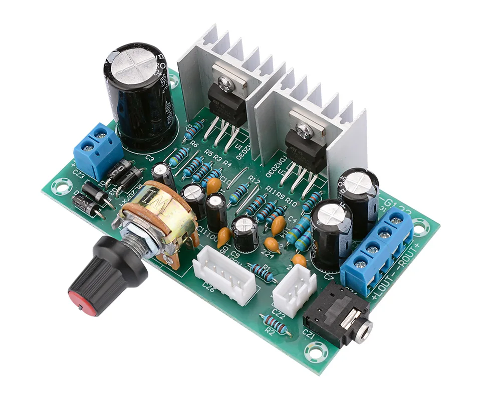 AIYIMA мини TDA2030 Двухканальное питание усилитель доска 15 Вт+ 15 Вт аудио усилитель для домашнего звукового театра DIY