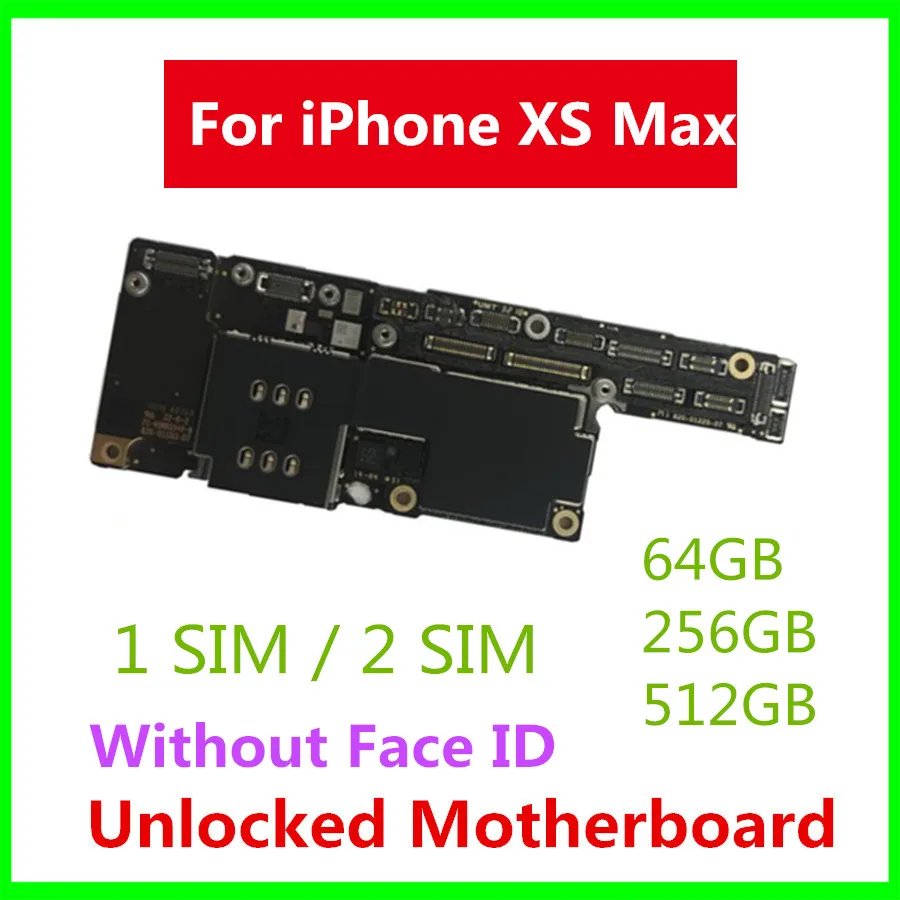 Материнская плата для iPhone XS Max 6,5 дюймов материнская плата для iPhone XS Max с/без лица ID разблокированная материнская плата полная рабочая