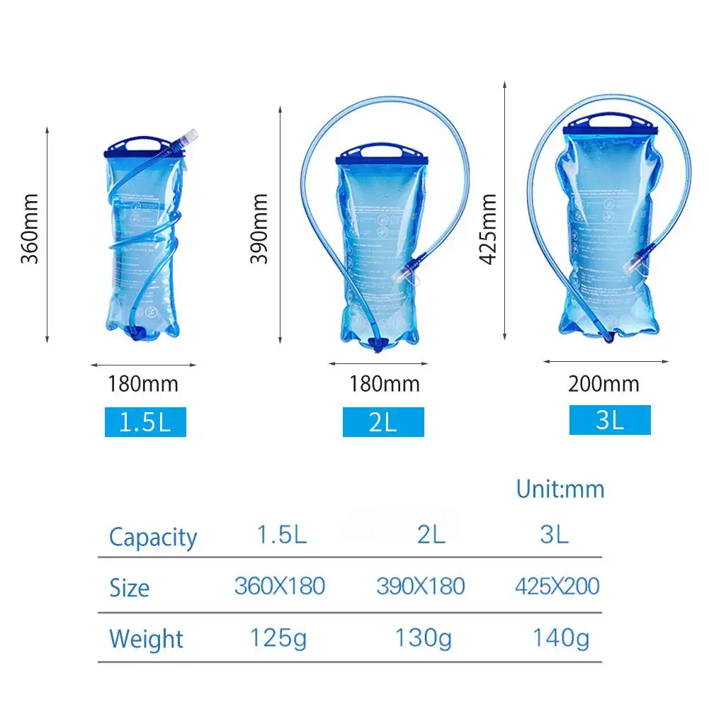 

1.5/2/3L Portable Sport Bottle Outdoor Sports Cycling Water Bag PVC Large Capacity Climbing Outdoor Water Bottle Drop Resistance